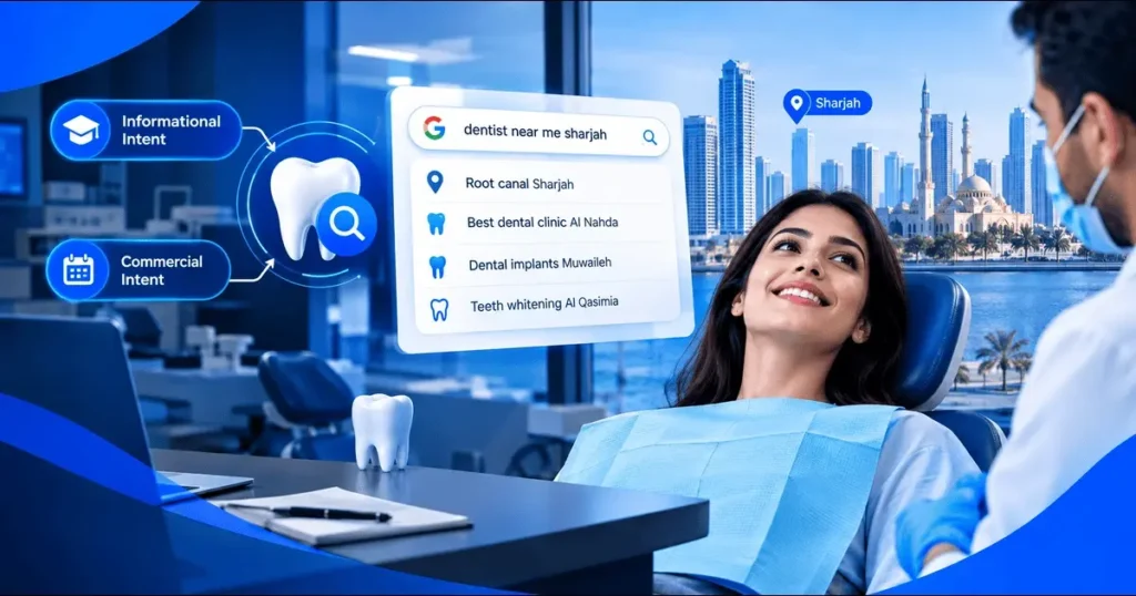 Dental search intent in Sharjah for dental SEO