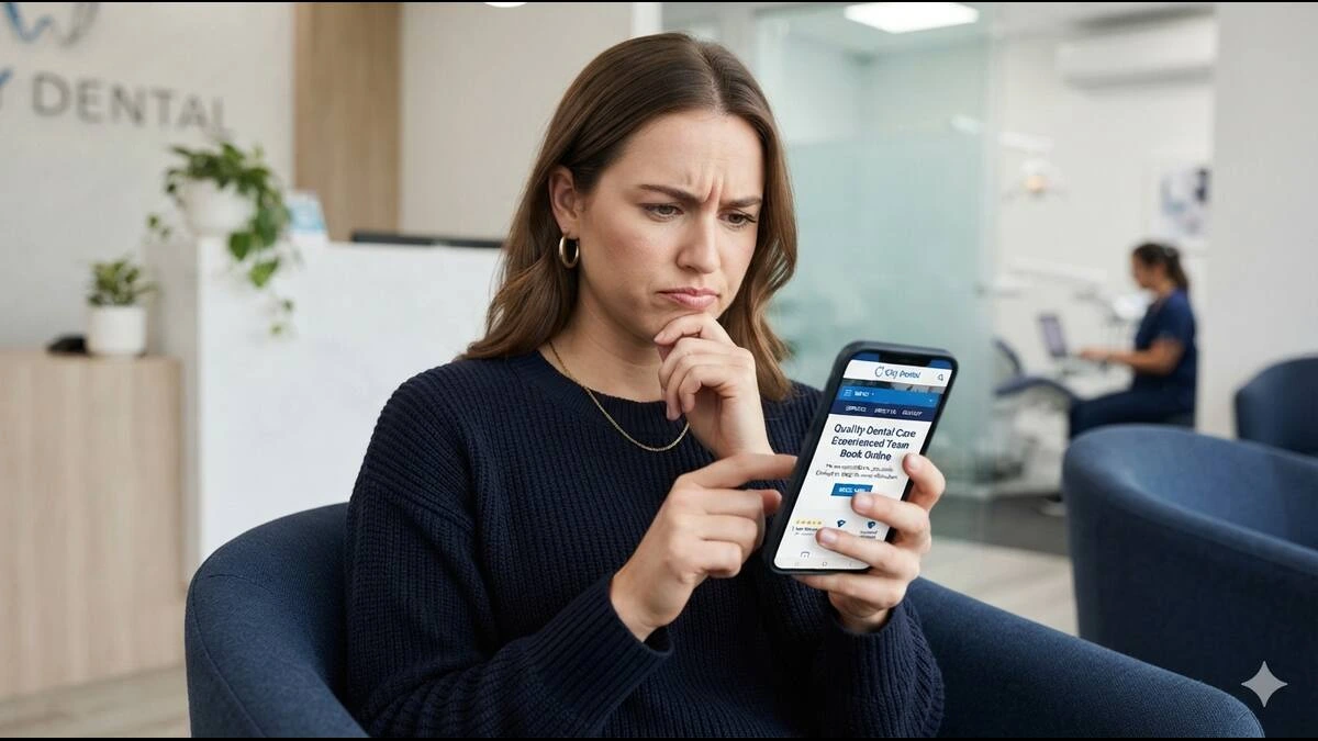 Dental website conversion problems affecting patient bookings