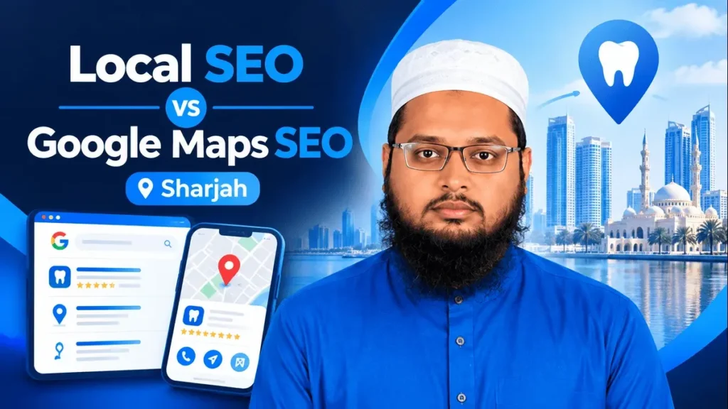 Local SEO vs Google Maps SEO Sharjah for dental clinics